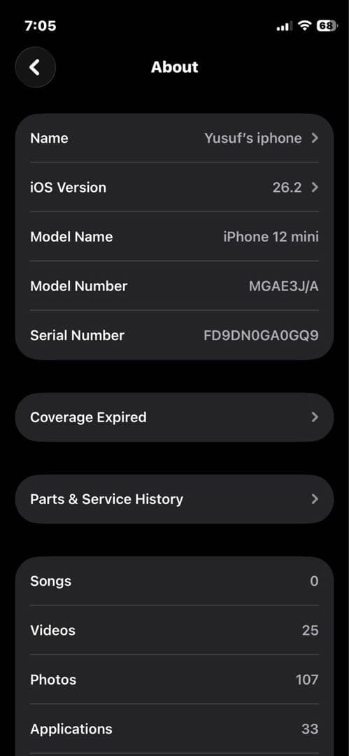 Apple iPhone 12 mini PRODUCT(RED) 本体