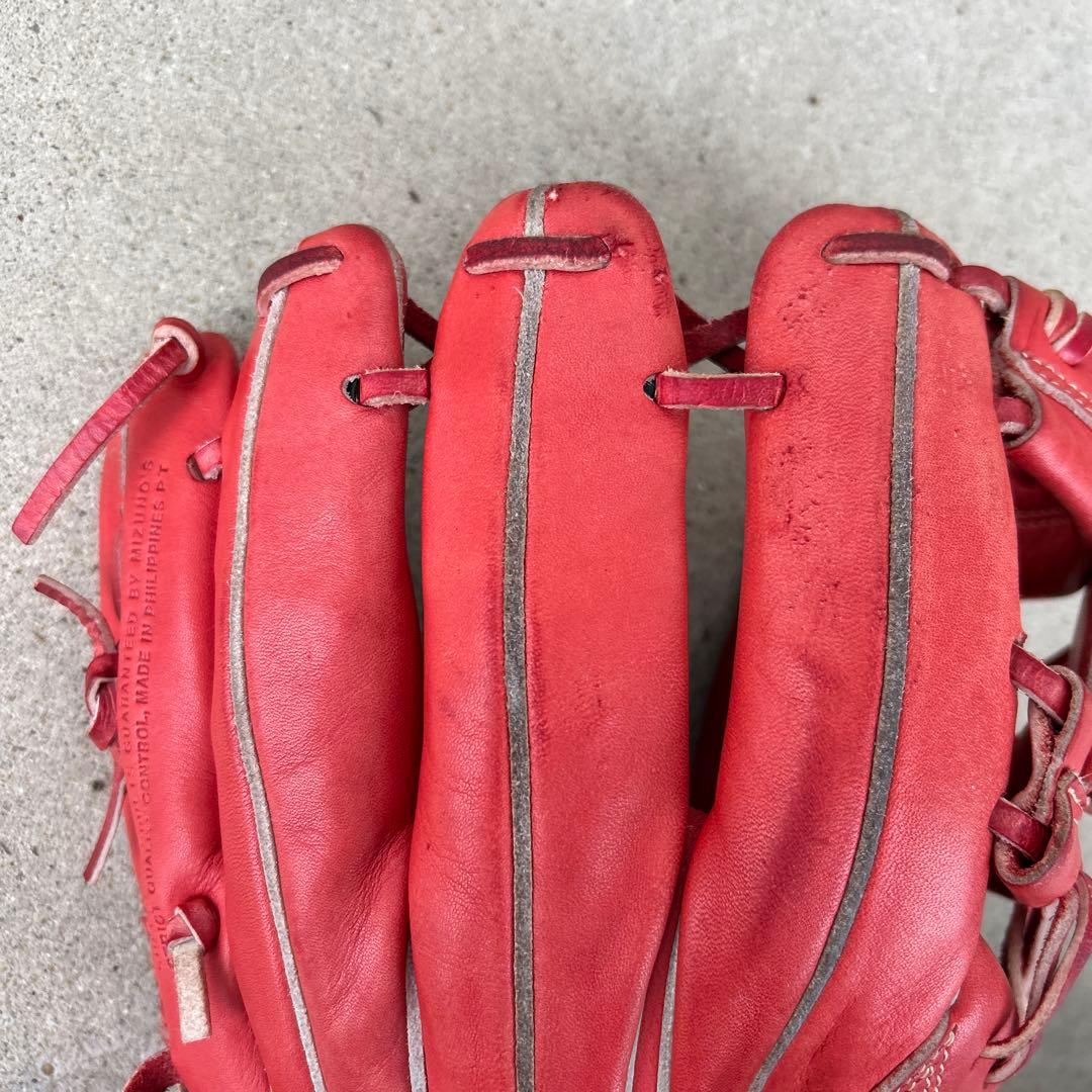 Mizuno Global Elite 軟式グローブ レッド　少年野球