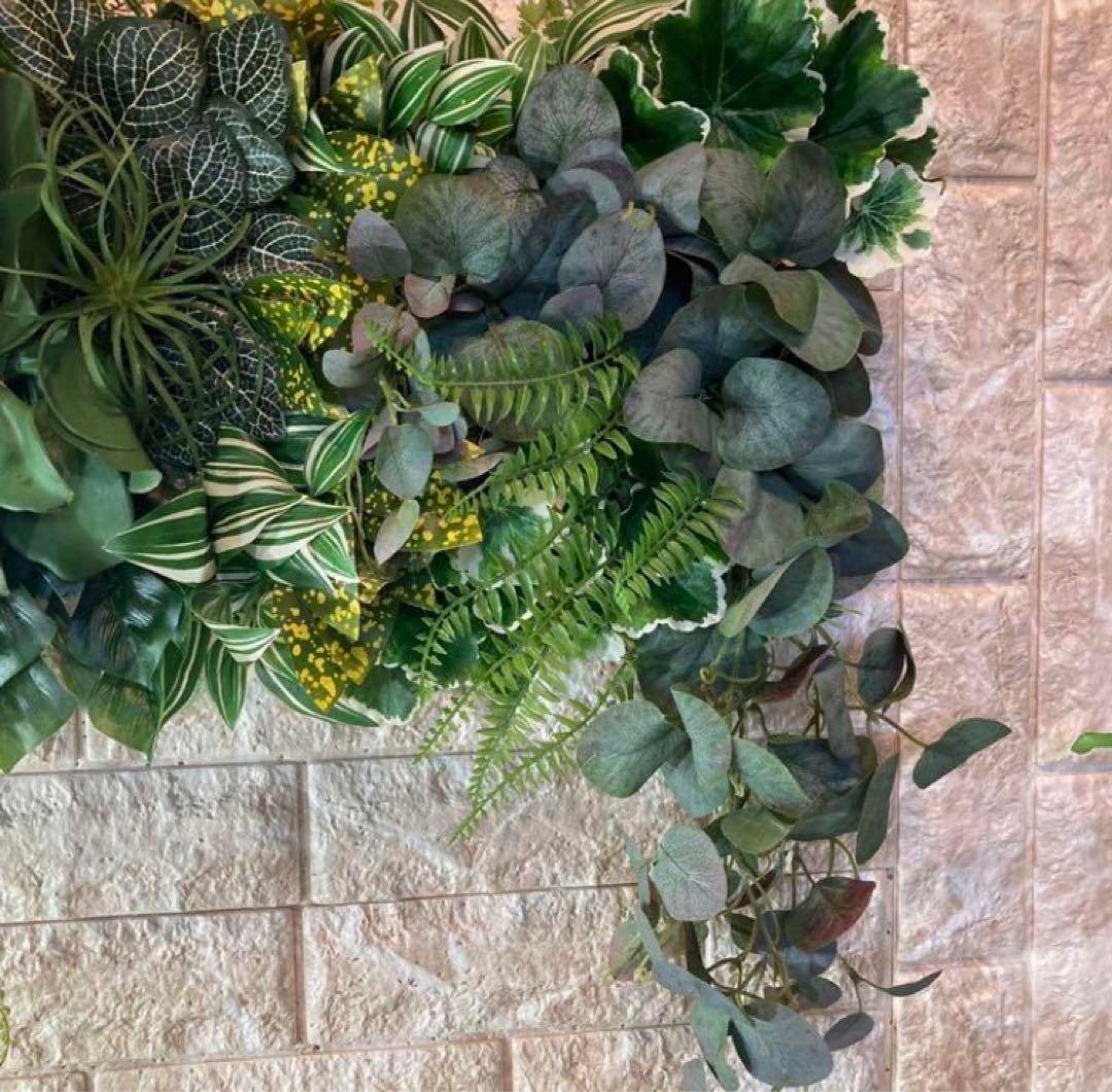 光触媒　人工観葉植物　ウォールグリーン　フェイクグリーン　壁掛け　702085@