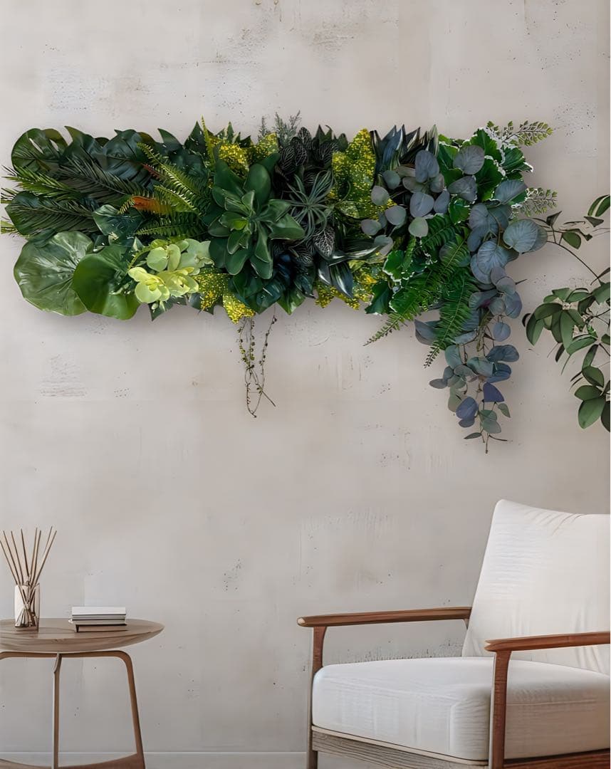 光触媒　人工観葉植物　ウォールグリーン　フェイクグリーン　壁掛け　702085@