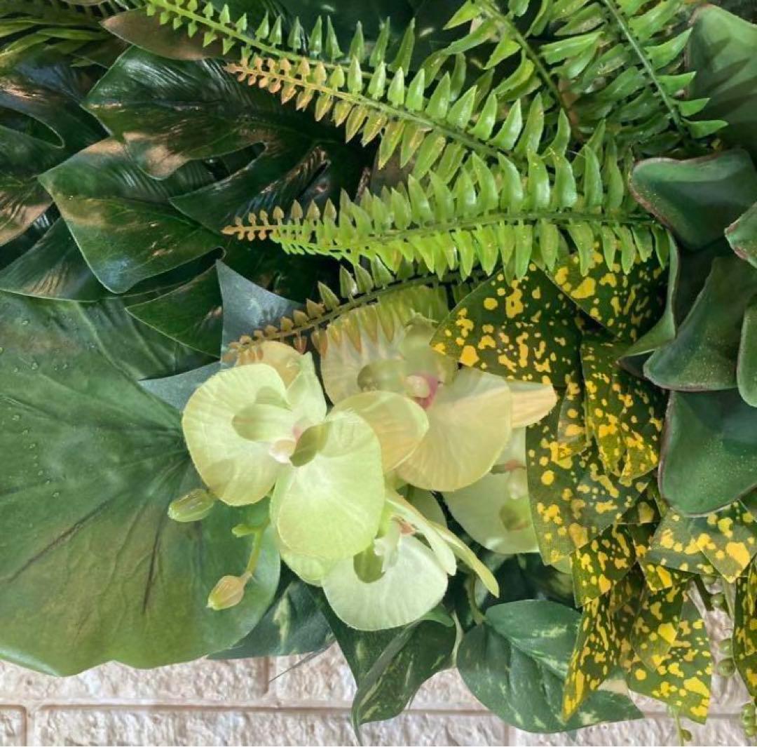光触媒　人工観葉植物　ウォールグリーン　フェイクグリーン　壁掛け　702085@