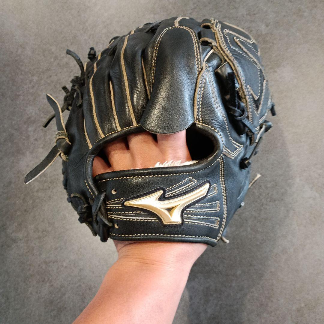 Mizuno グローバルエリート　軟式用グローブ ブラック　袋付