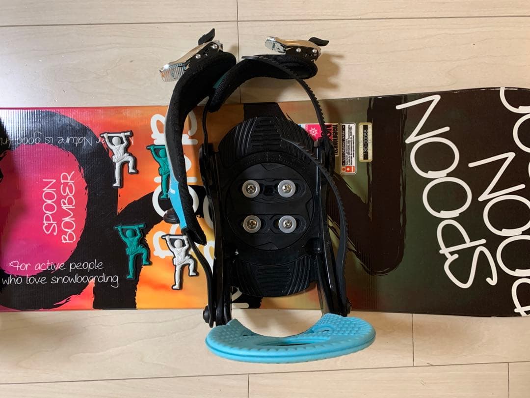 スノーボード　ビンディング　2点セット　SPOON　子供用