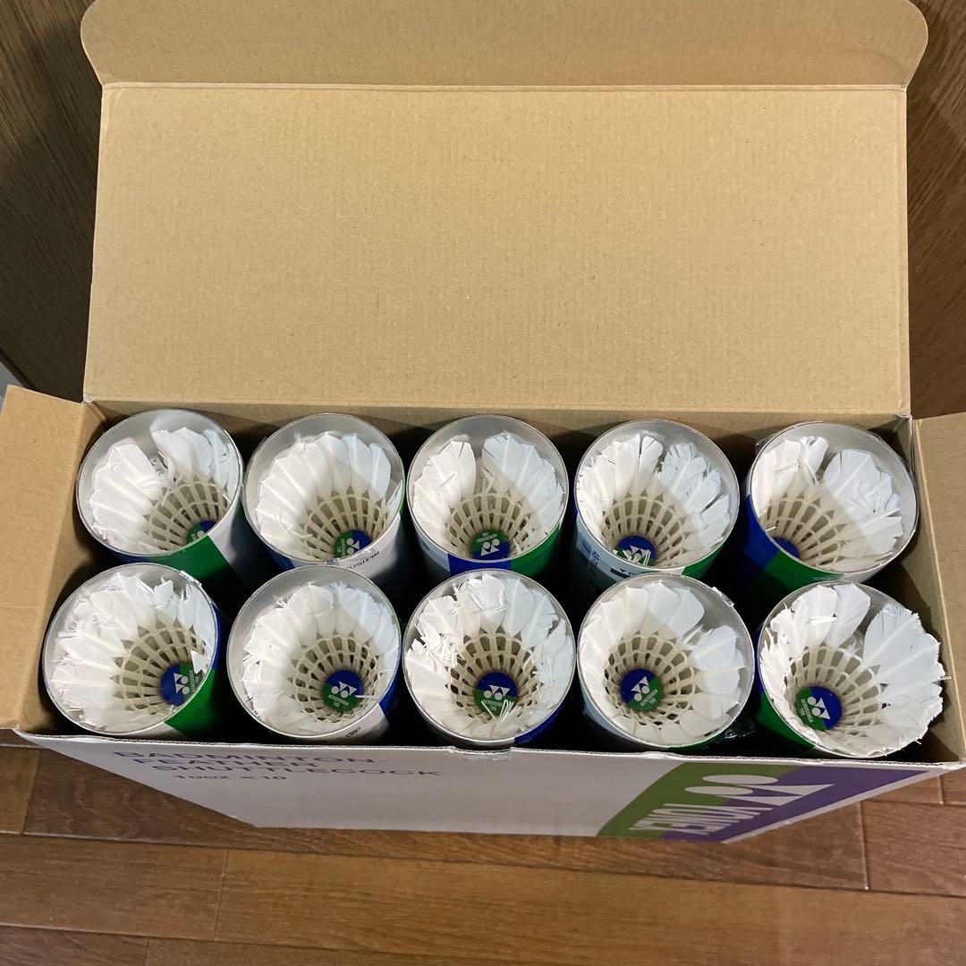 中古 バドミントン シャトル エアロセンサ700 120球 筒 箱 未選別