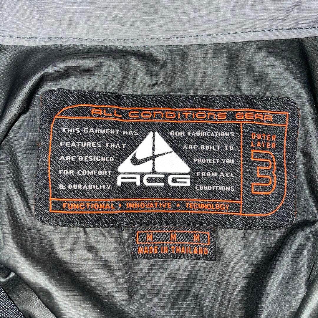 レア90s NIKE ACG ナイロンジャケット 無地 機能性 パッカブル 短丈