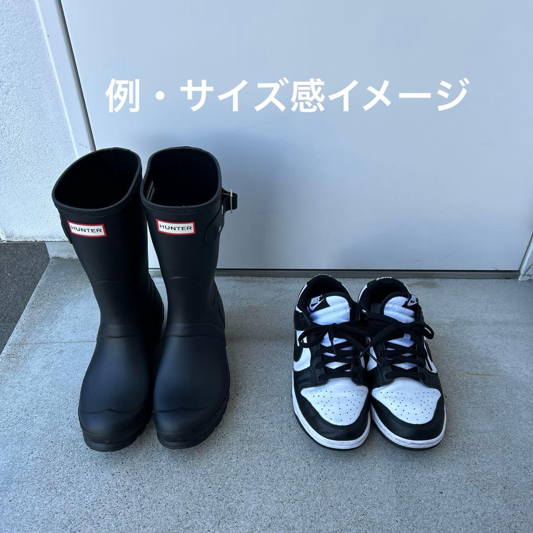 HUNTER(ハンター) レインブーツ ミドル25.0㎝、ブラック、黒