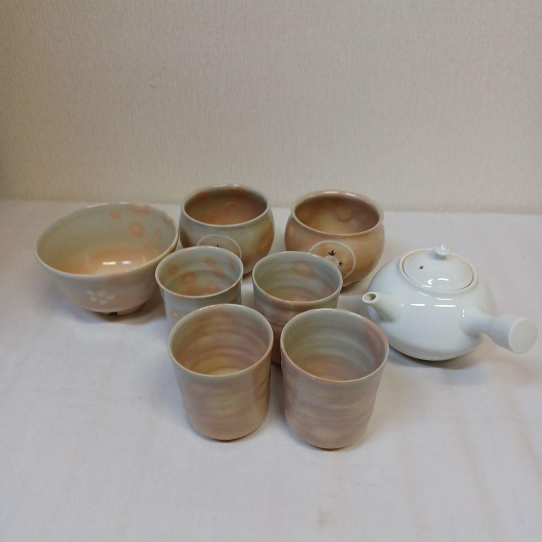 煎茶道具(亀水)+湯沸かし+茶具敷