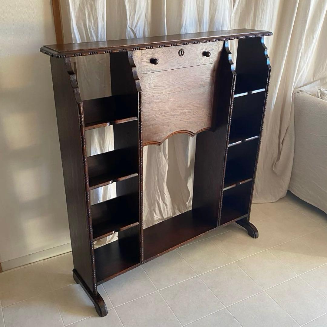 英国　イギリス家具　アンティーク　ライティングビューロー　ブックデスク　北欧　机