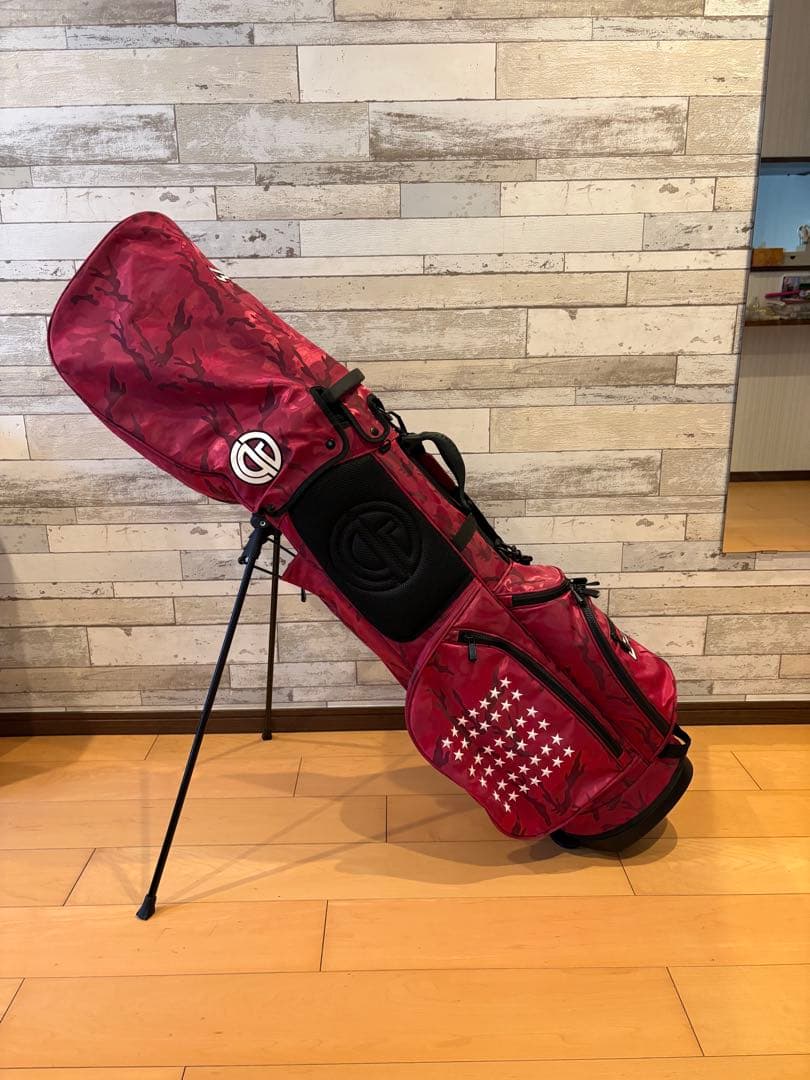 CPGOLF 迷彩柄 赤 キャディバッグ