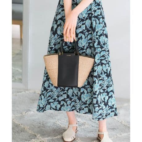 新品！VIOLAd’ORO　アバカレザー切替バッグ