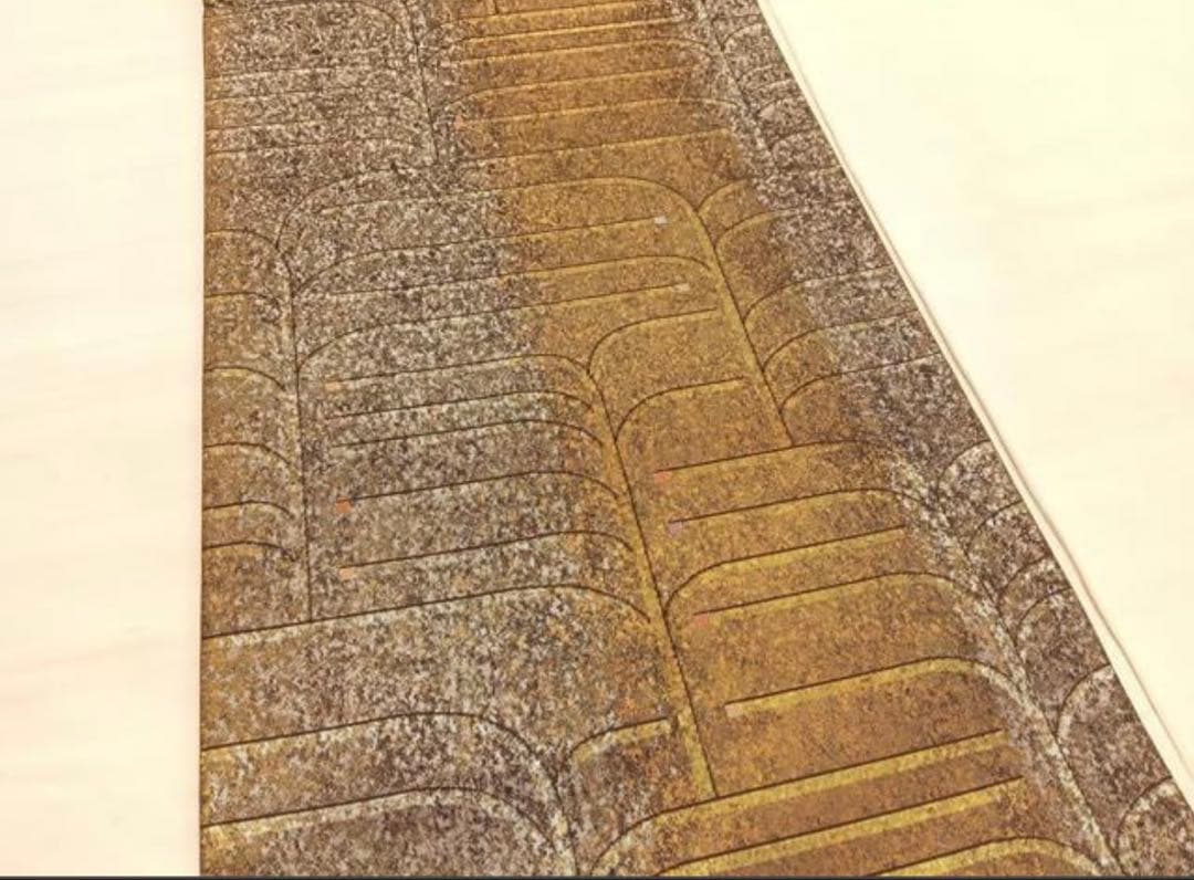 振袖 フルセット6点サイズM〜Ｌ駒刺繍　鴛鴦花文　暈し染め　金彩　正絹