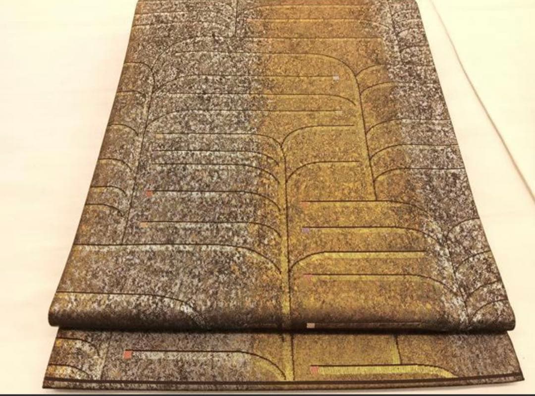 振袖 フルセット6点サイズM〜Ｌ駒刺繍　鴛鴦花文　暈し染め　金彩　正絹