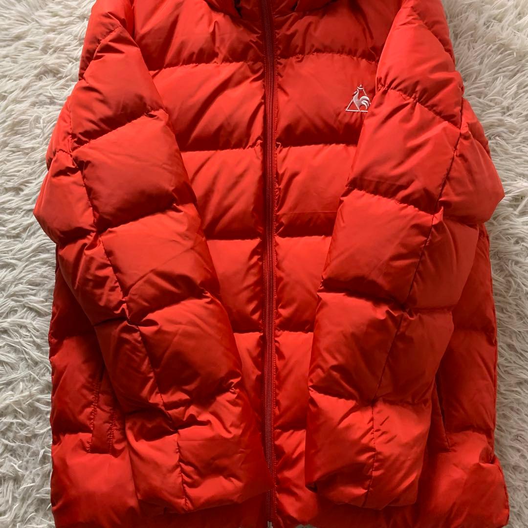 s*7様 極美品■ le coq sporti ダウンジャケット オレンジ Oサ