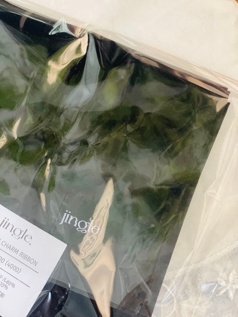 jingle どんぐりラタンバッグ　girlish カゴバック　リボン付き