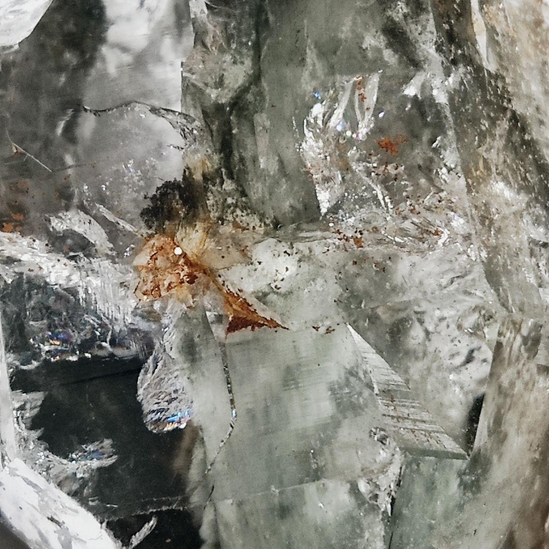 パワーストーン　天然石　ガーデンクリスタル　レインボー入り　196g　No117