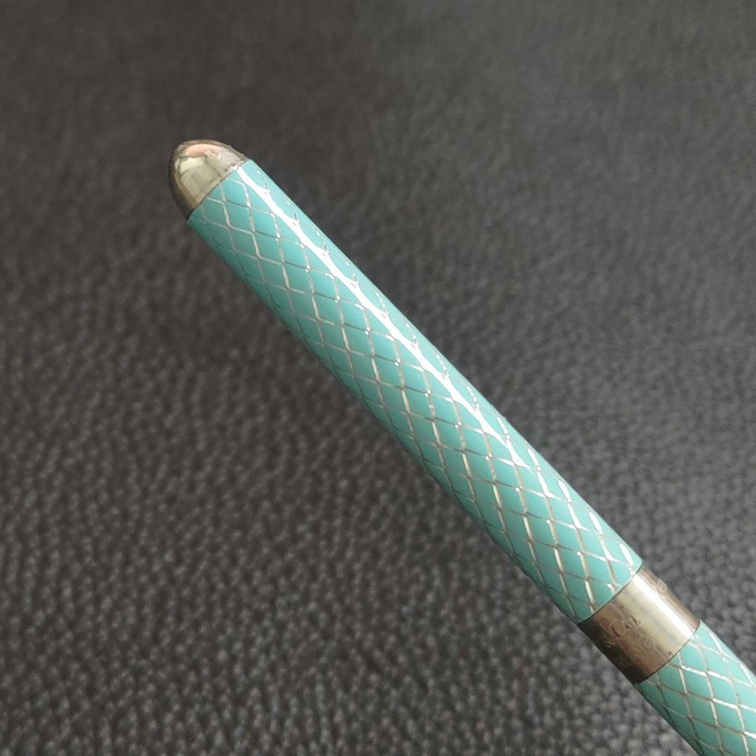 希少 ティファニー ボールペン ダイヤモンドテクスチャー SV925 銀製