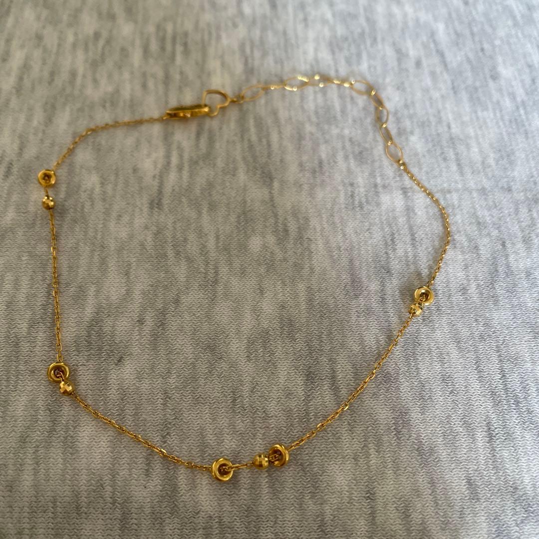 Ponte Vecchio K18 YG アンクレット 23cm