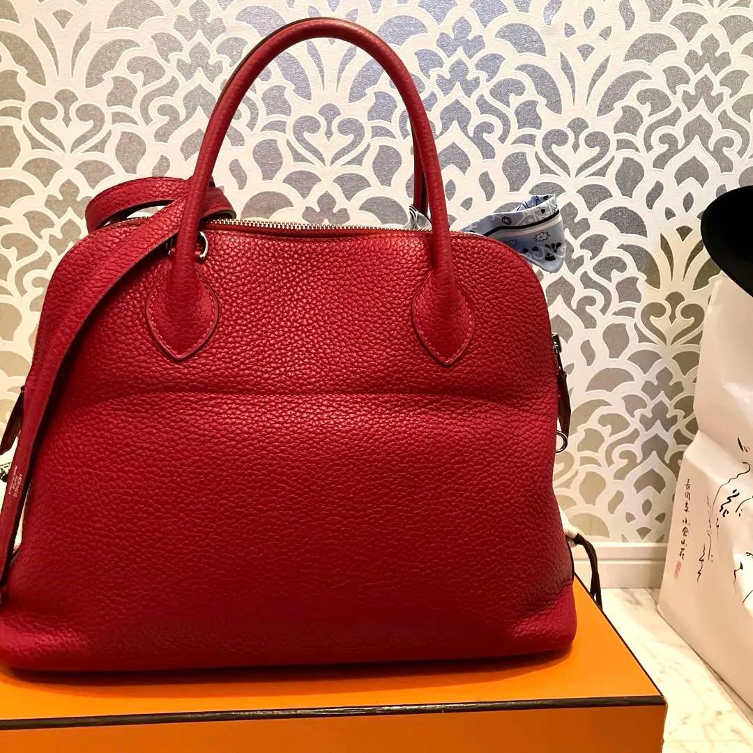 エルメス❣️ボリード31❣️トリヨン ルージュ❣️自宅保管納得の美品❣️可愛い