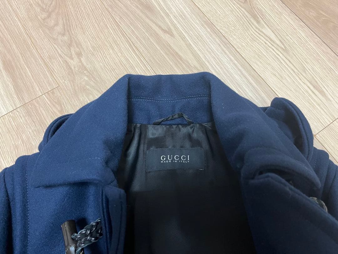 GUCCI ネイビー ダッフルコート　サイズ48