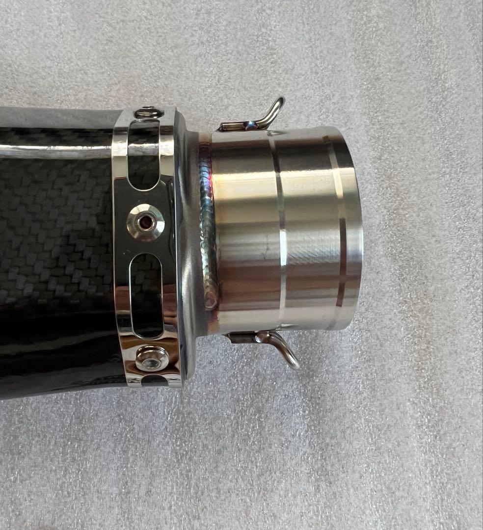 m*o様 ほぼ新品　60.5サイレンサー　ヘキサゴンマフラー　50.8変換アダプ