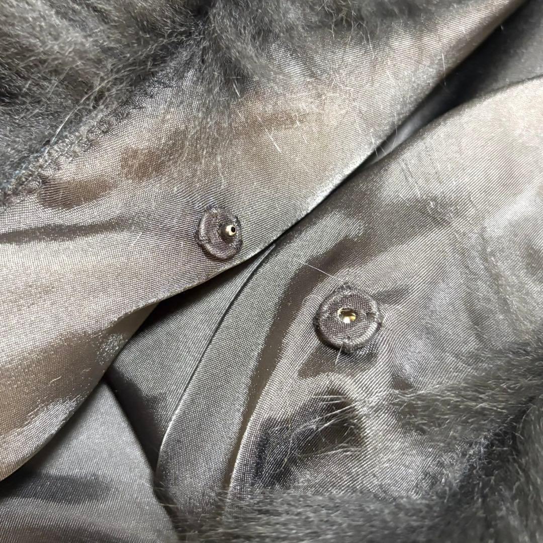 【極美品】F-wisteria カシミヤ100% フォックス フード ポンチョ