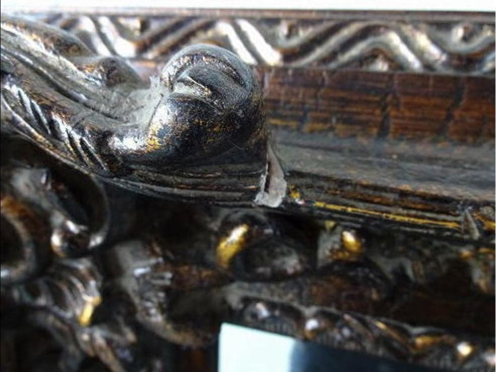 ギャラリー製　高級ミラー　ロココ調　壁掛け　鏡　ウォールミラー