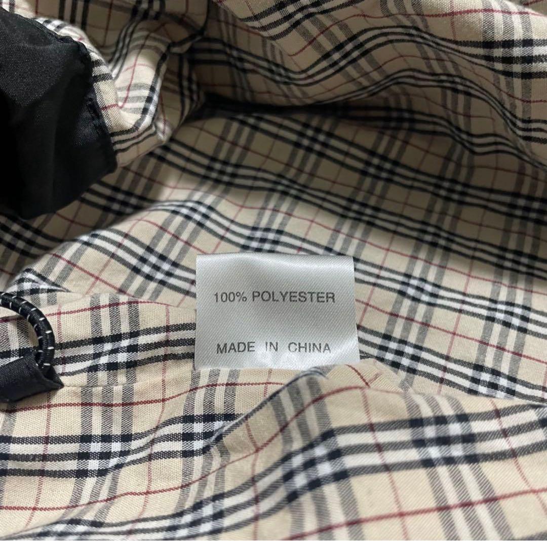 バーバリー ロゴ 刺繍 ドローコード ナイロンジャケット ノヴァチェック