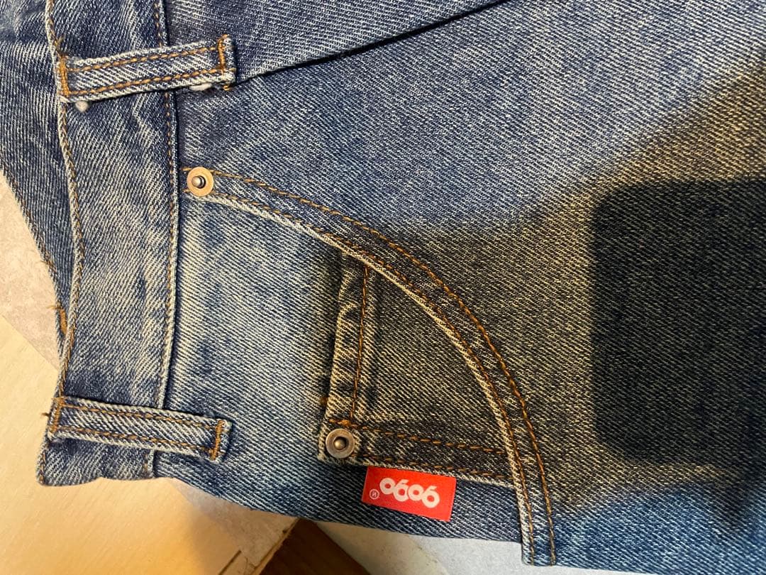 9090 king logo vintage denimデニム インディゴ