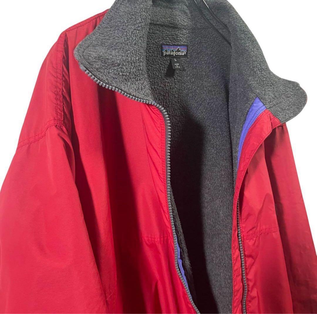 90s patagonia シェルドシンチラ　ジャケット　フリース　L USA製
