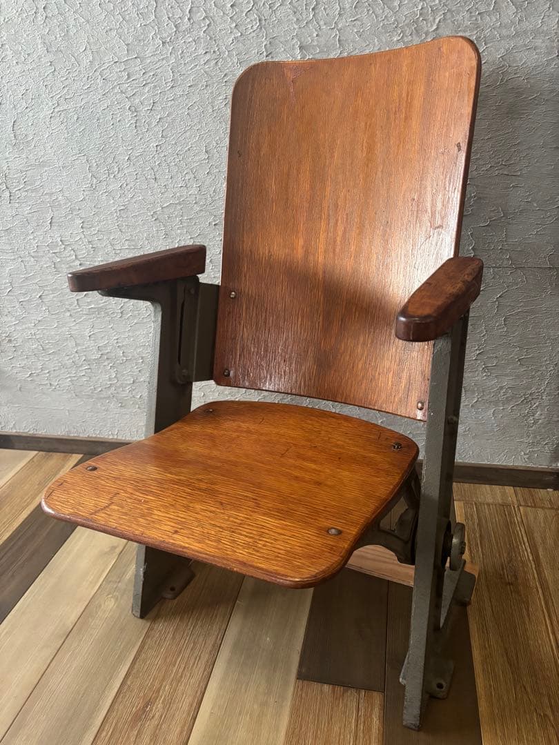 シアターチェア1人用　コトブキ/ビンテージ/鉄脚チェア/折りたたみ