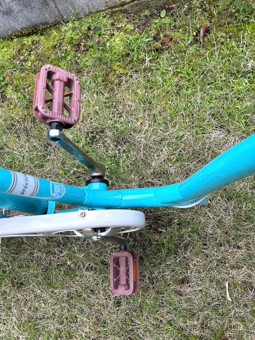 子供用自転車 24インチ（6段変速付き）　アクアブルー ハートデコ