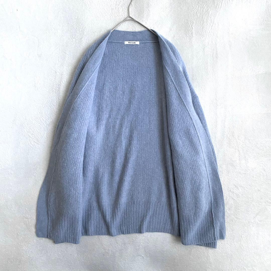 【美品✨】Whim Gazette ラクーン100% furニット畦カーディガン