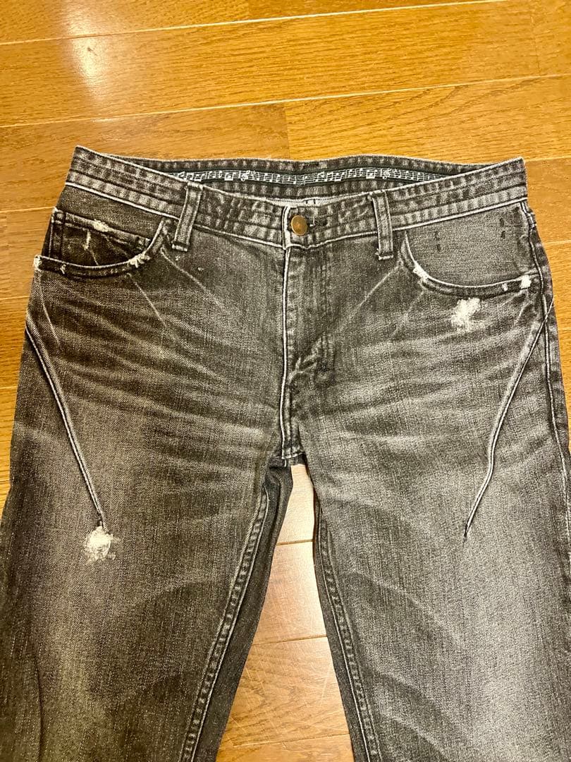 NUMBER (N)INE ナンバーナイン デニム ブラック 音符 美品 3