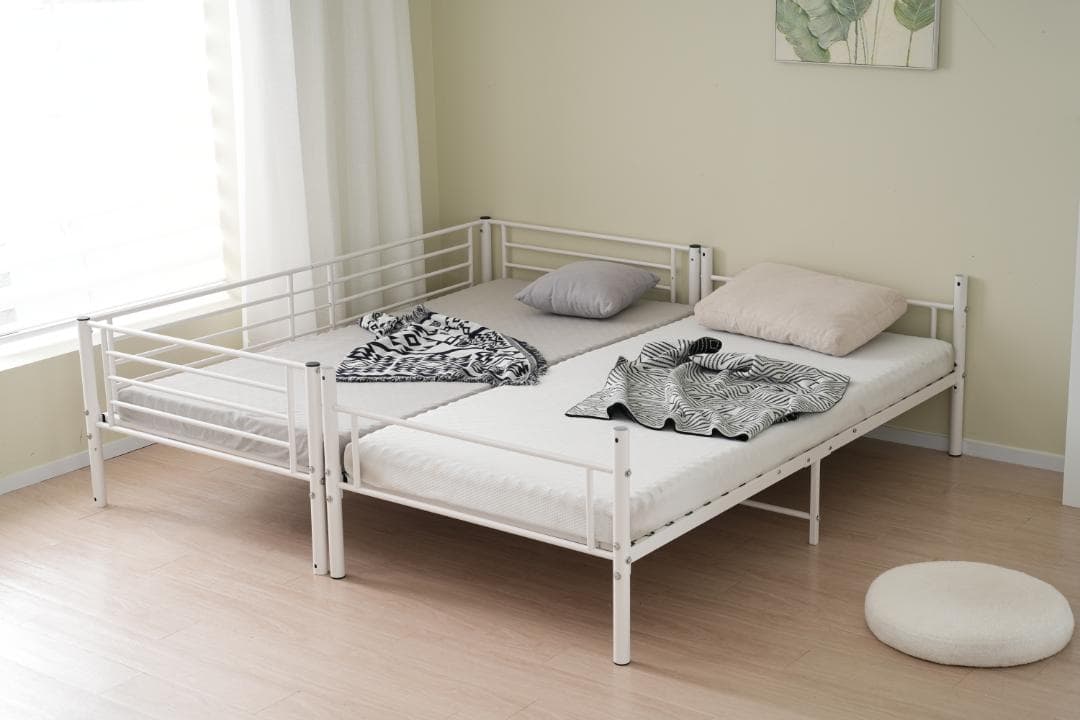 先行予約販売中！二段ベッド　ロフトベッド（S）社員寮 学生寮 WHITE