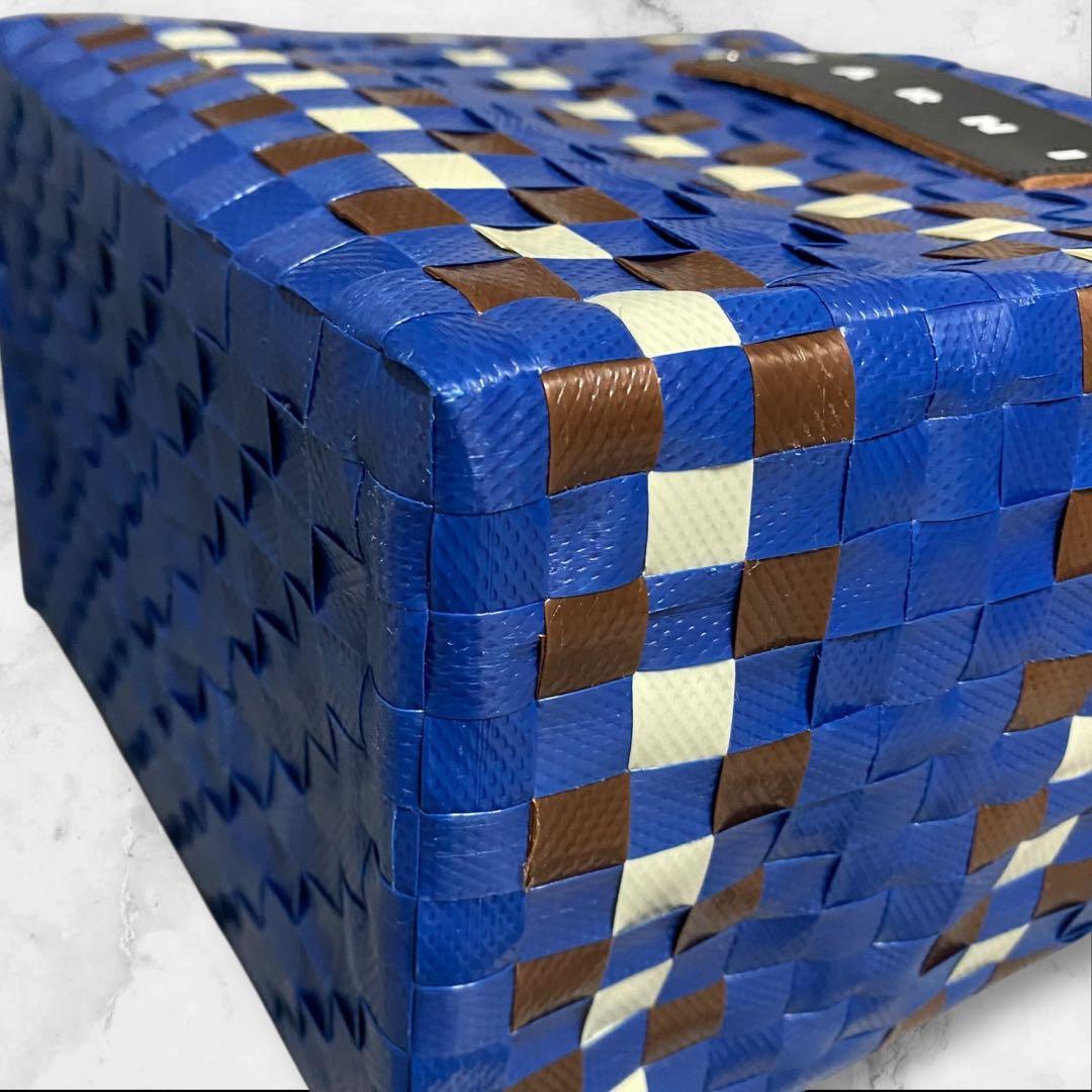 MARNI マルニ マルニマーケット ミニバスケット カバン ブルー