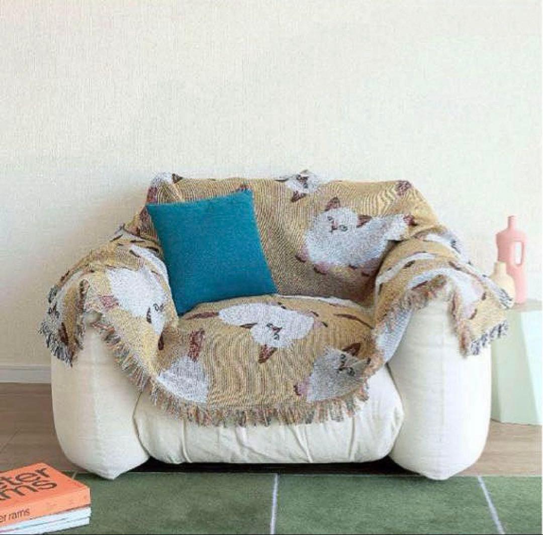 松尾ミユキ　スローケット　ラグ　153×130cm　chad　猫　ねこ　ネコ