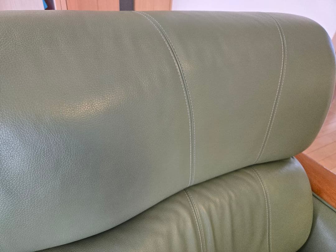 浜本工芸　3人掛けソファ　グリーン