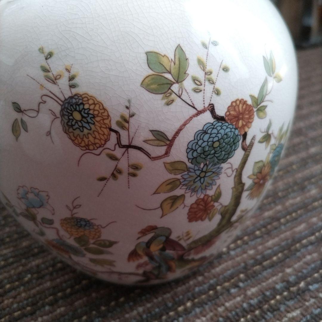 メイソンズ　花鳥文様　大型ティーキャニスター／クッキージャー