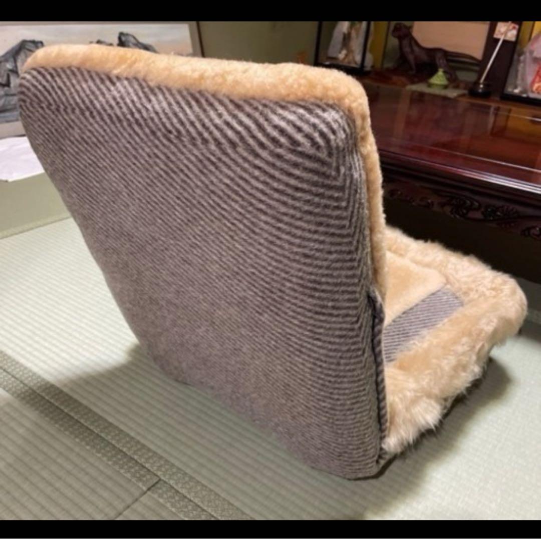 ムートン　毛皮　高級座椅子　未使用に近い