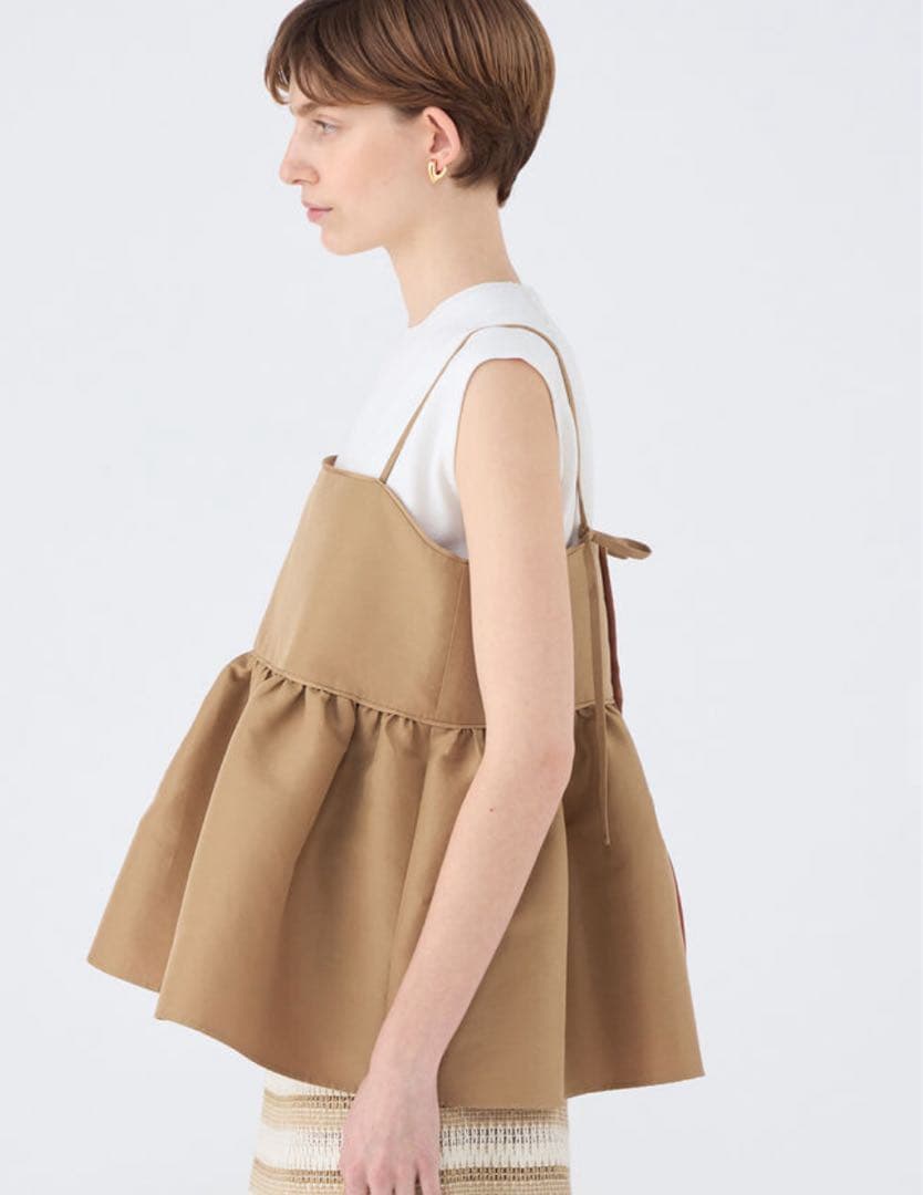 トゥモローランドコレクション　コットンリネンリバー　キャミソールチュチュ