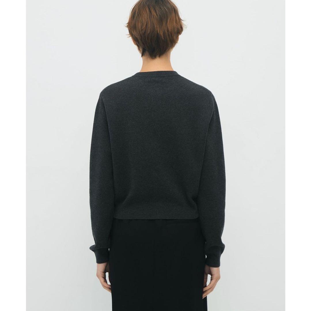 キャバン　コットンカシミヤ クルーネックカーディガン