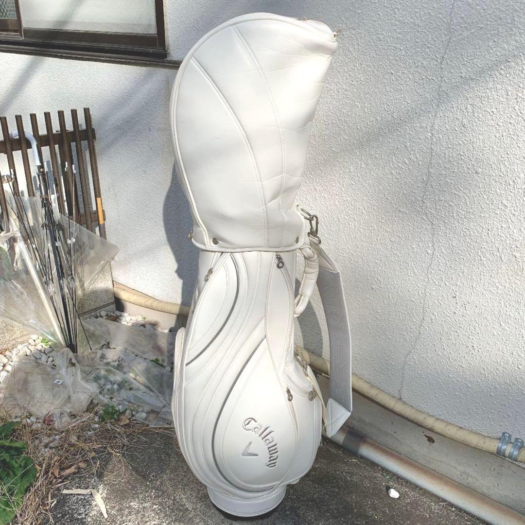 r*0様 【美品】キャロウェイCallaway＊キャディバッグ ゴルフバッグ　白