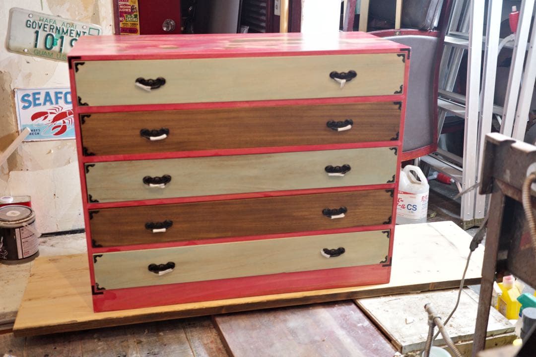 【リメイク桐箪笥／5段／一点もの】