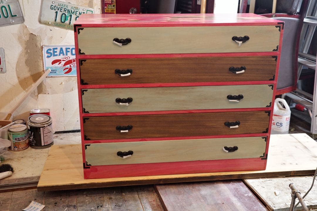 【リメイク桐箪笥／5段／一点もの】