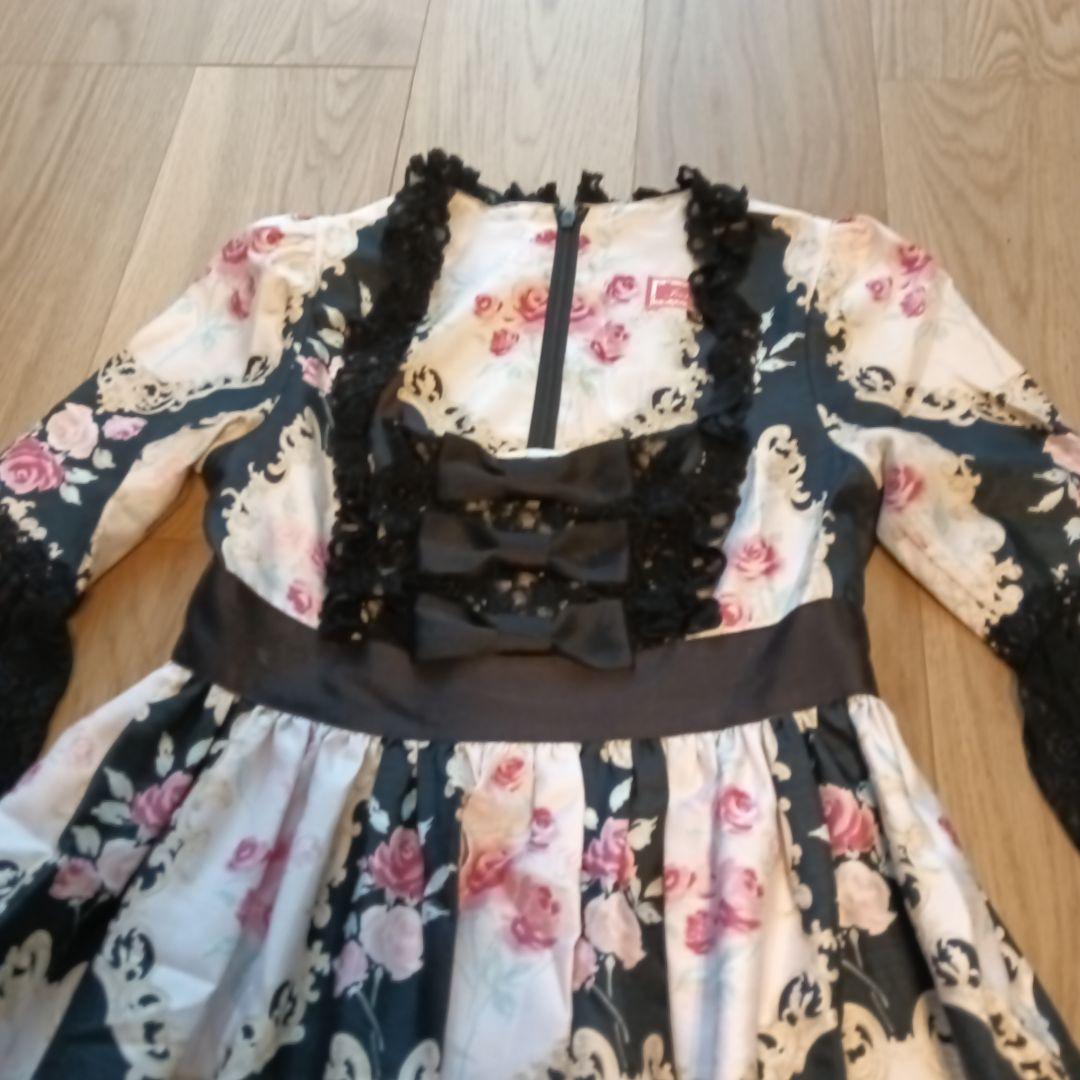 ジーザスディアマンテ　アントワーヌワンピ　オーナメント柄黒