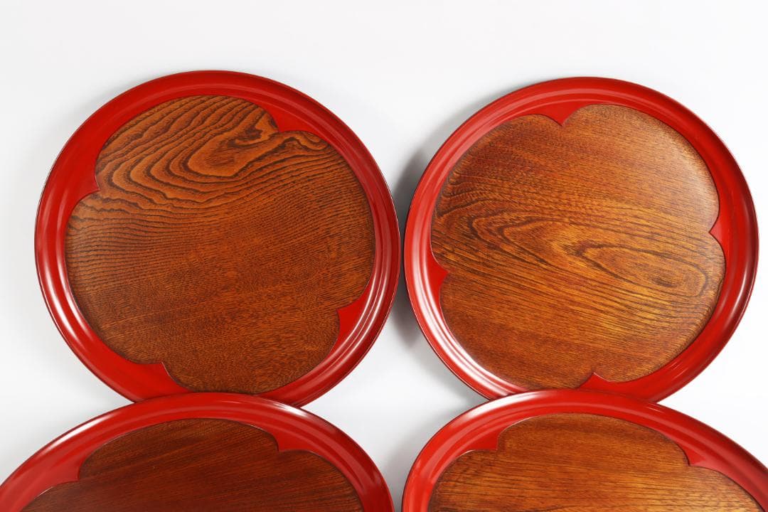 茶道具 丸盆 梅丸盆 五枚