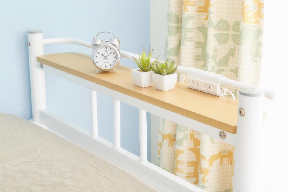 【送料無料】【シングル】 ロフトパイプベッド 高さ調節可能 コンセント付き