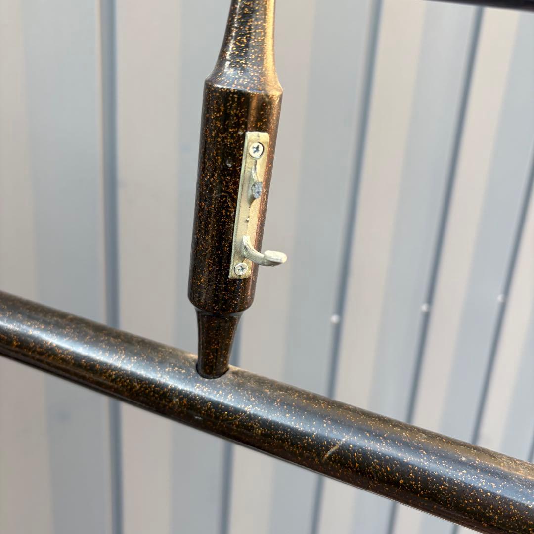 昭和レトロ 和風 古民具 漆塗り ラメ 衣桁 衣紋掛け 古道具 和家具 着物和服