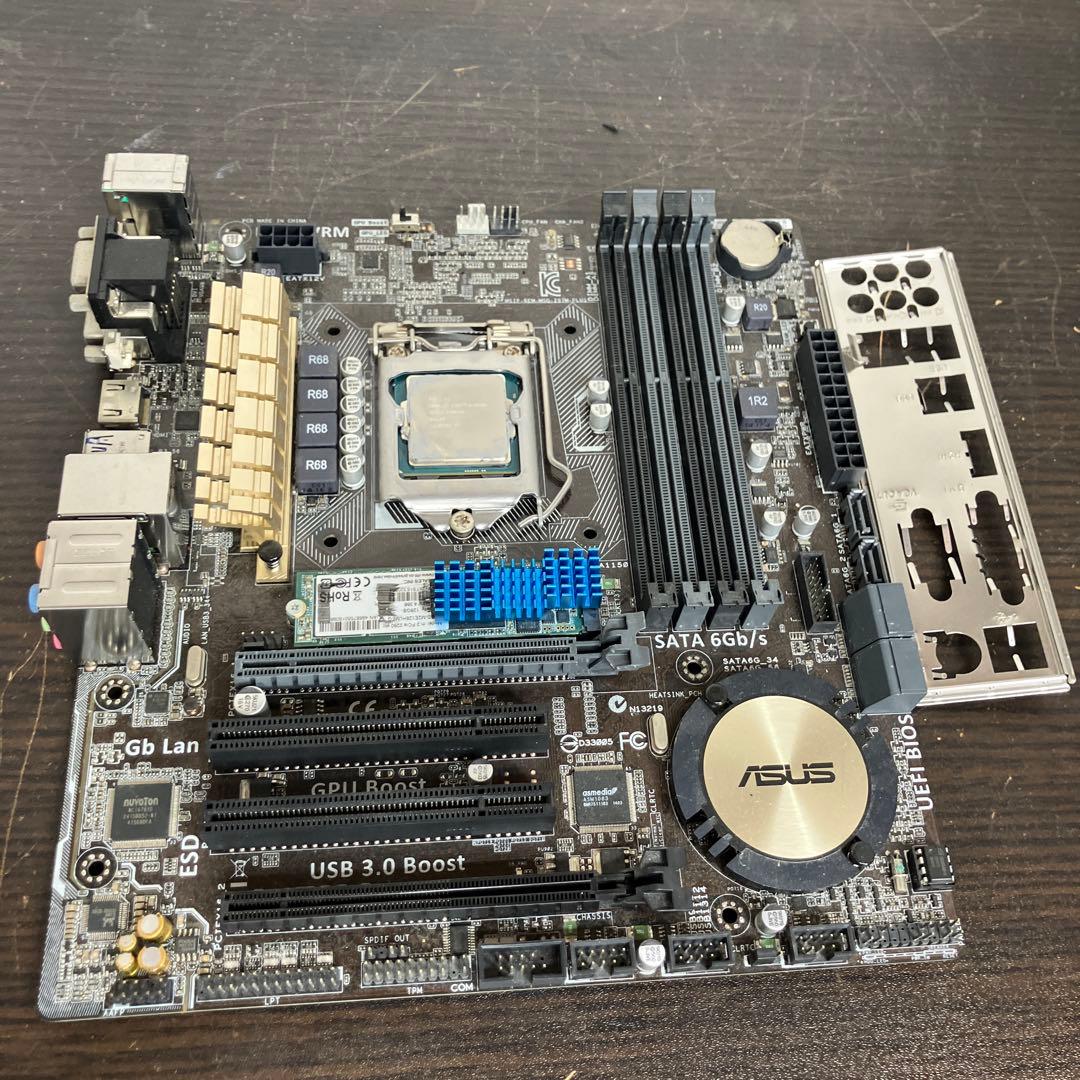 マザーボード ASUS H97M-PLUS + Intel Core i5-4690K