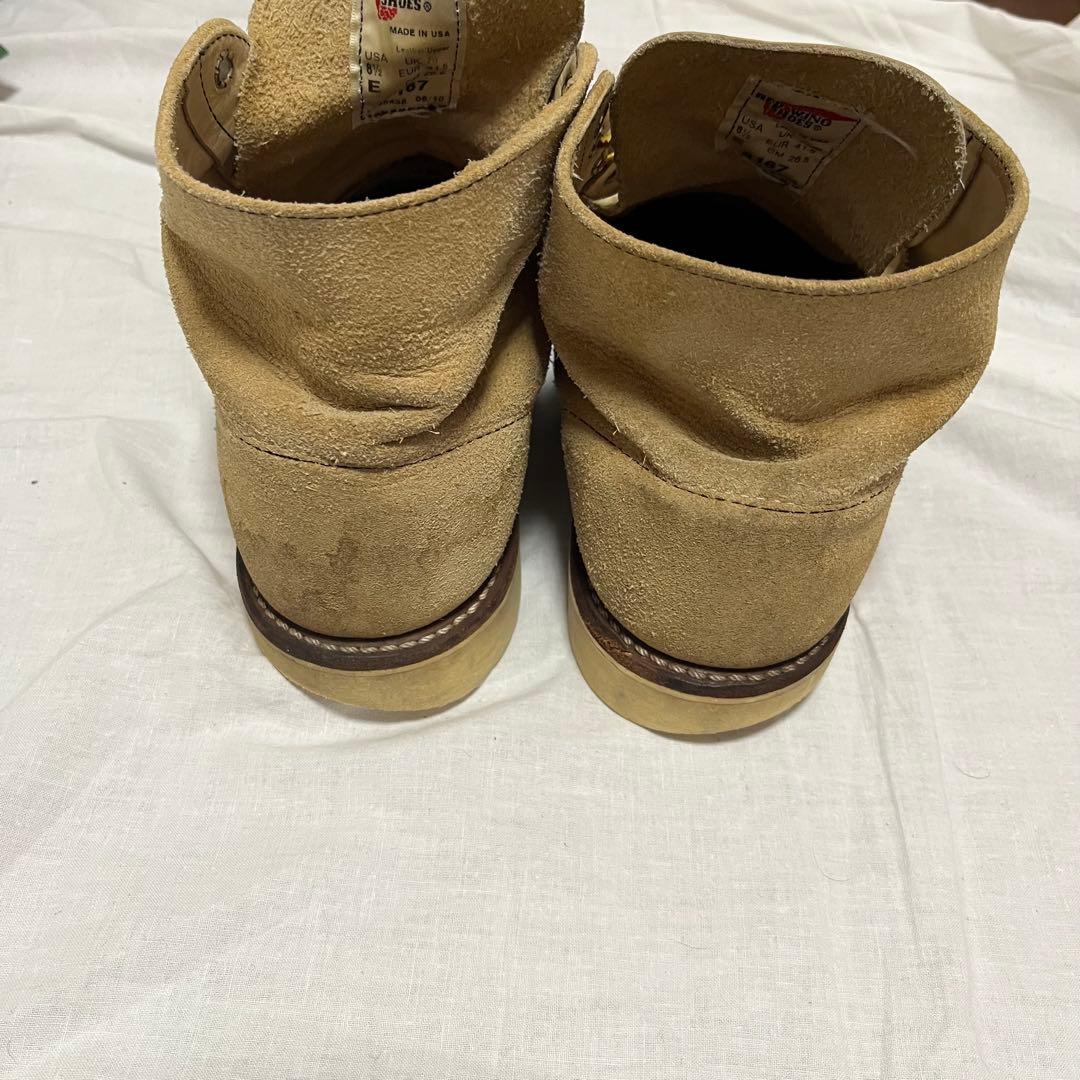 早い者勝ち‼︎ レッドウィング　ベージュ スエード ワークブーツ